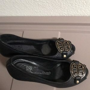 Black Tory Burch wedges 7.5